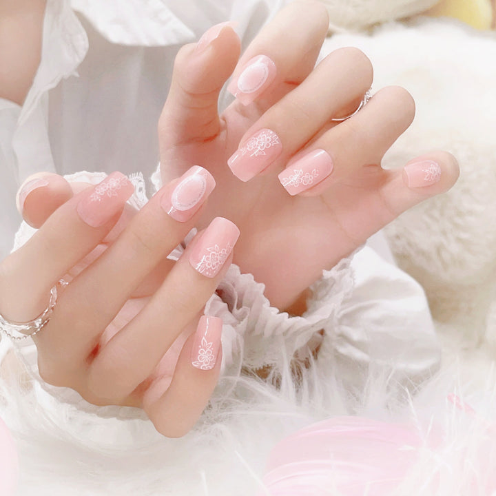 Floral Art Press-On Nail Set