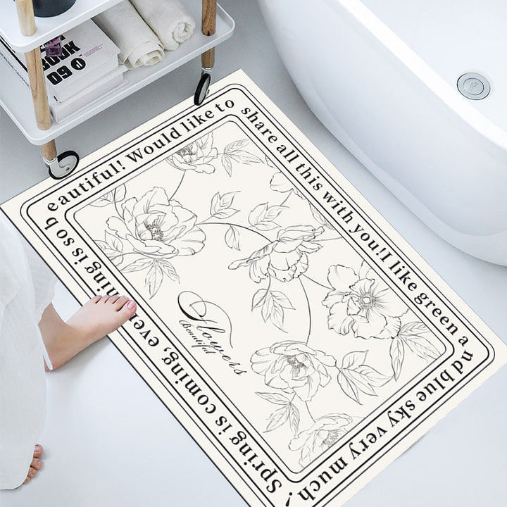 Elegant Decorative Bathroom Mat