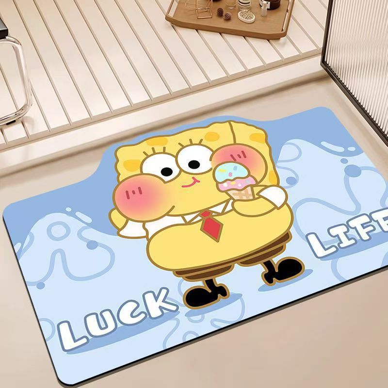Cartoon Character Themed Bath Mat Kalsten