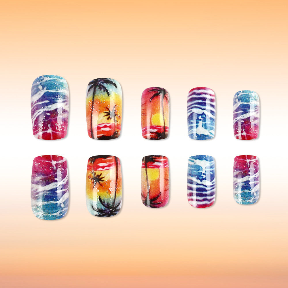 Tropical Sunset Nail Art Set Kalsten