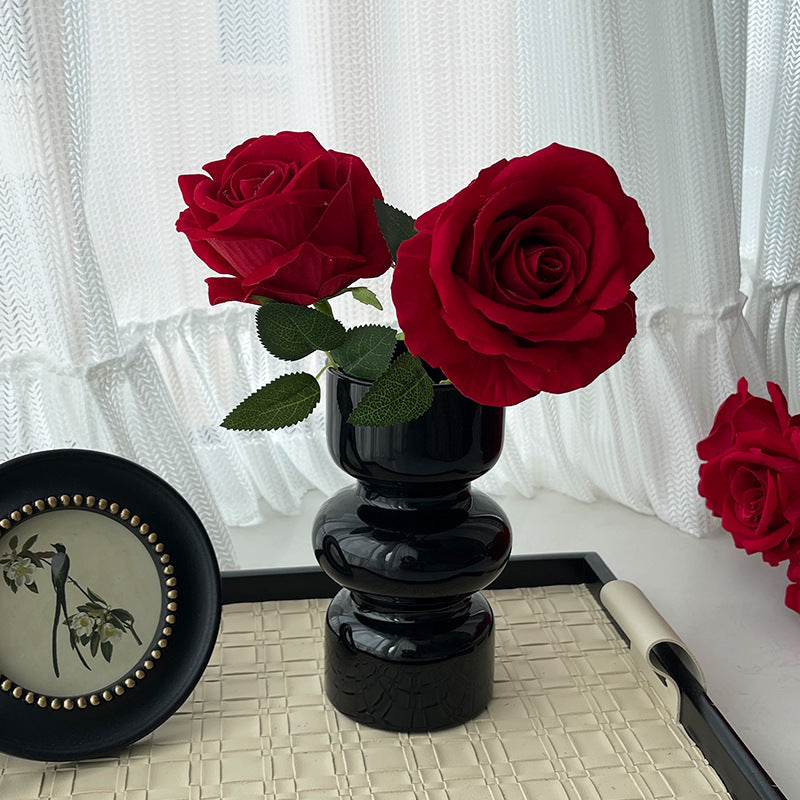 Realistic Faux Rose Floral Decor