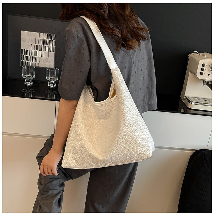 Woven Leather Shoulder Bag Kalsten