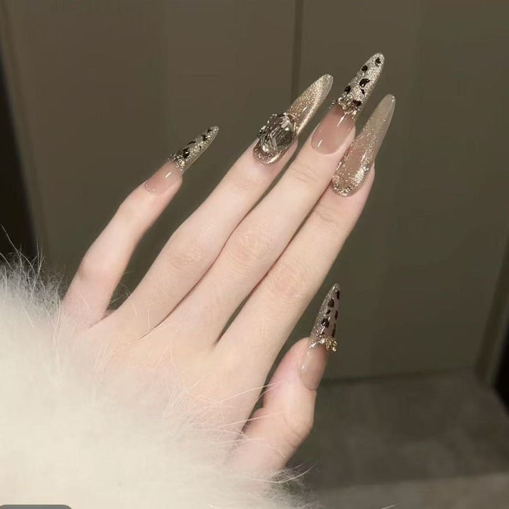 Glamorous Rhinestone Nail Art