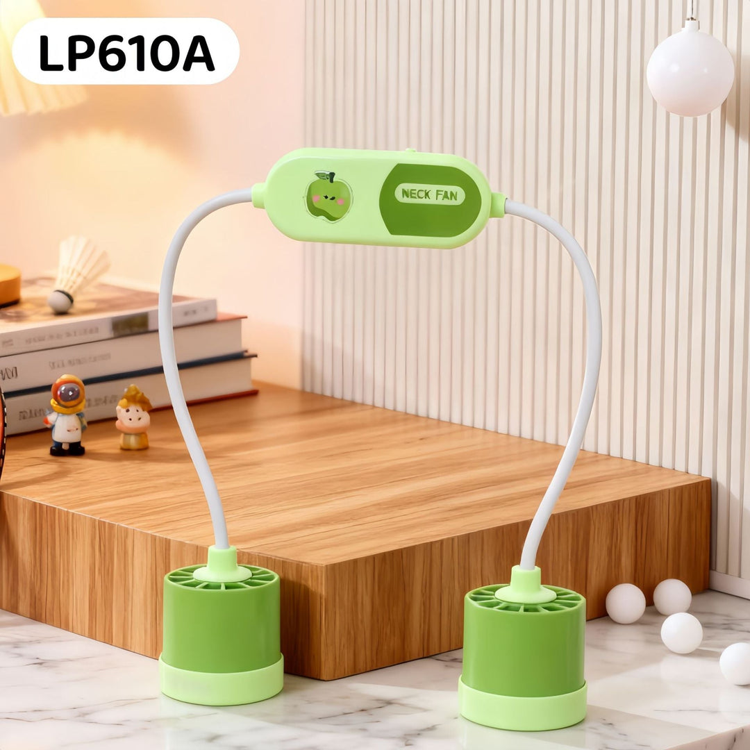Ladies Portable Neck Fan with Flexible Hose Design Kalsten