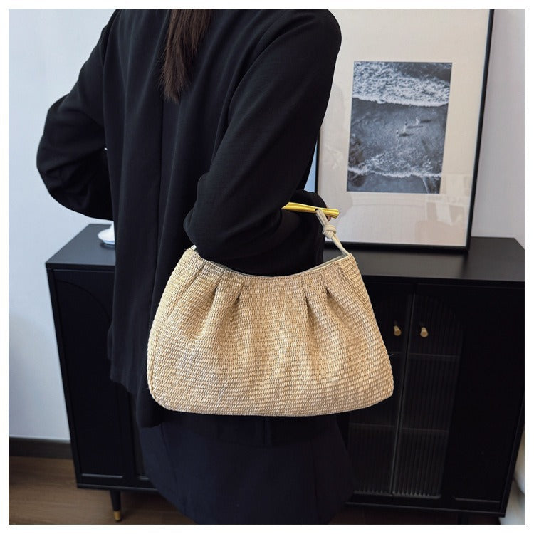 Handbag with Elegant Wooden Handle Kalsten