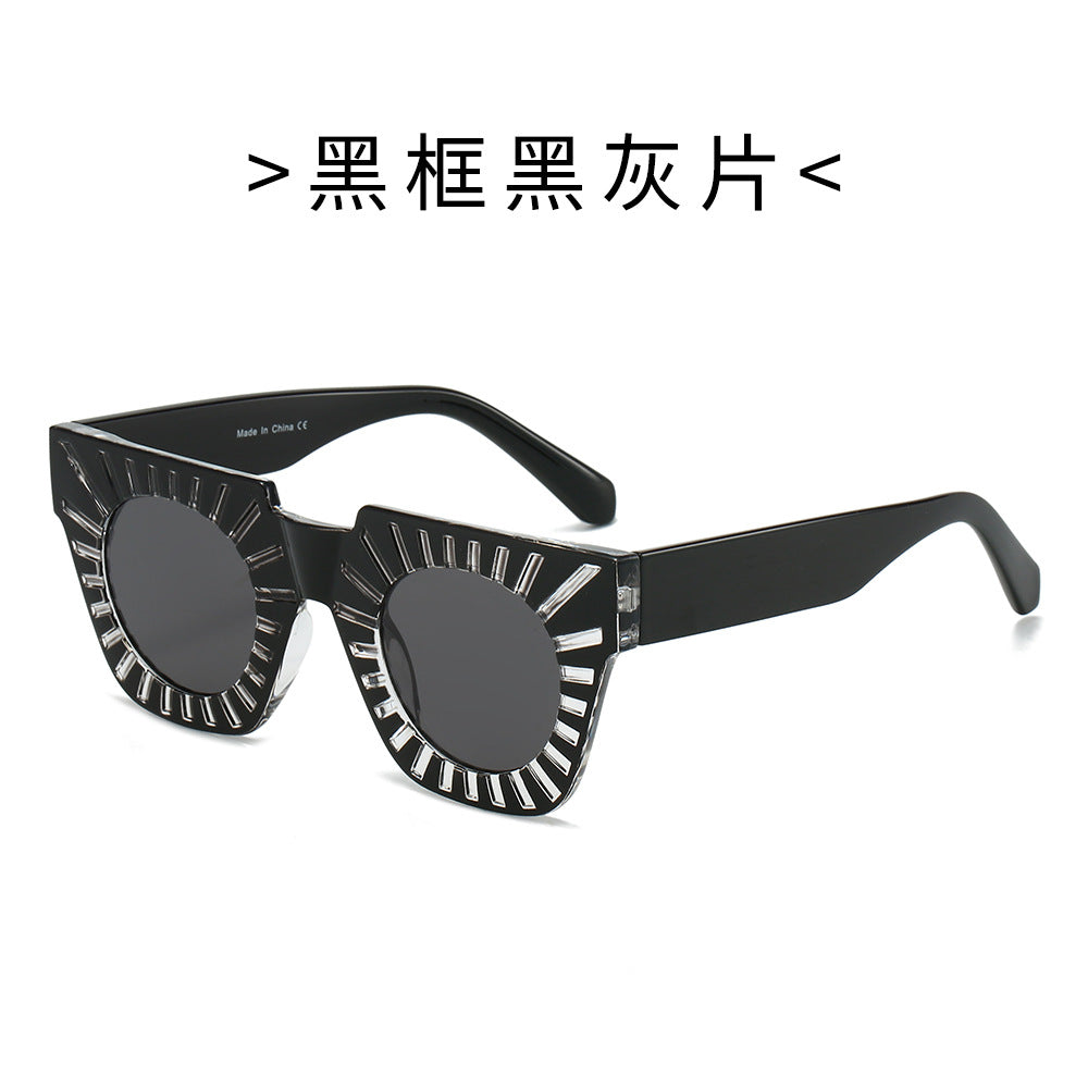 Ladies Fashion Sunglasses with Creative Geometric Frame Kalsten