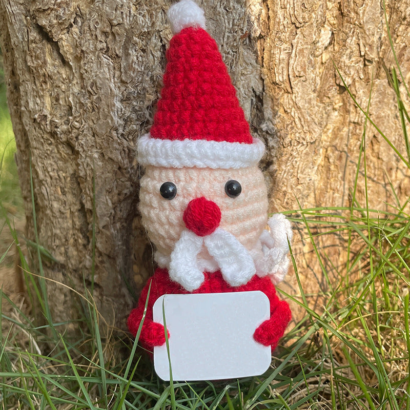Plush cuddle with Santa hat and scarf