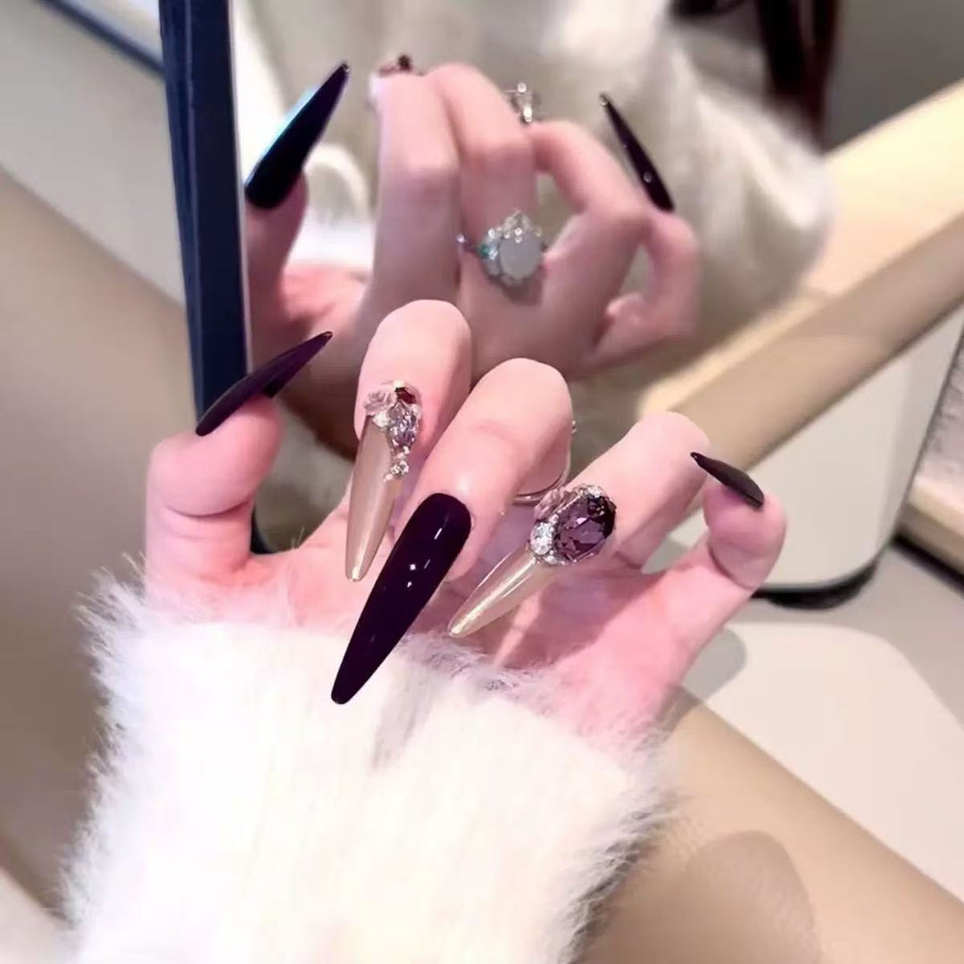 Glamorous Stiletto Nail Art Extensions
