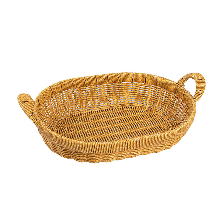 Handwoven Oval Storage Basket Kalsten
