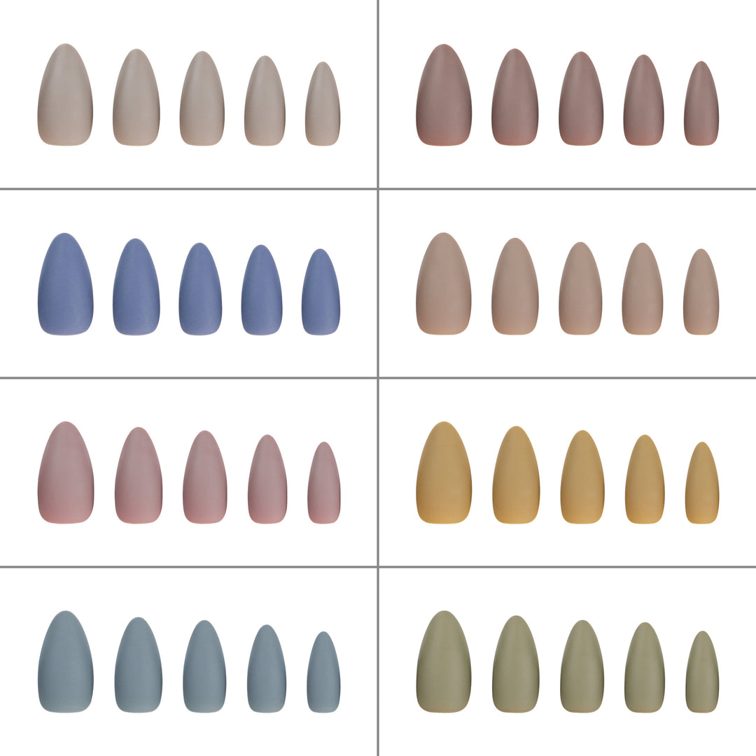 Artful stiletto nails in matte design Kalsten