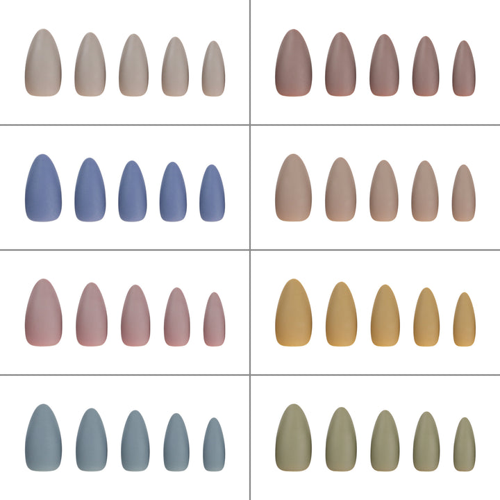 Artful stiletto nails in matte design Kalsten