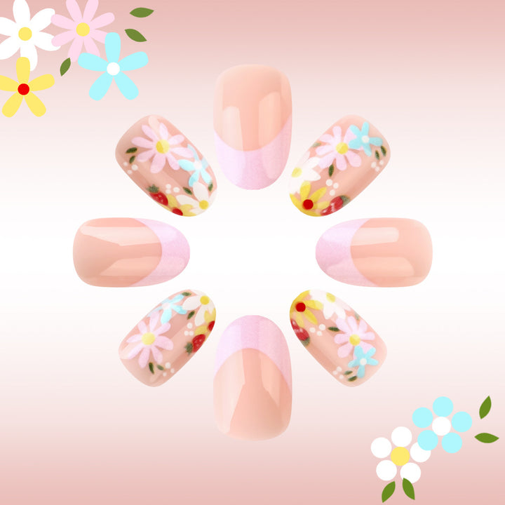 Floral Design Gel Nail Art Set Kalsten
