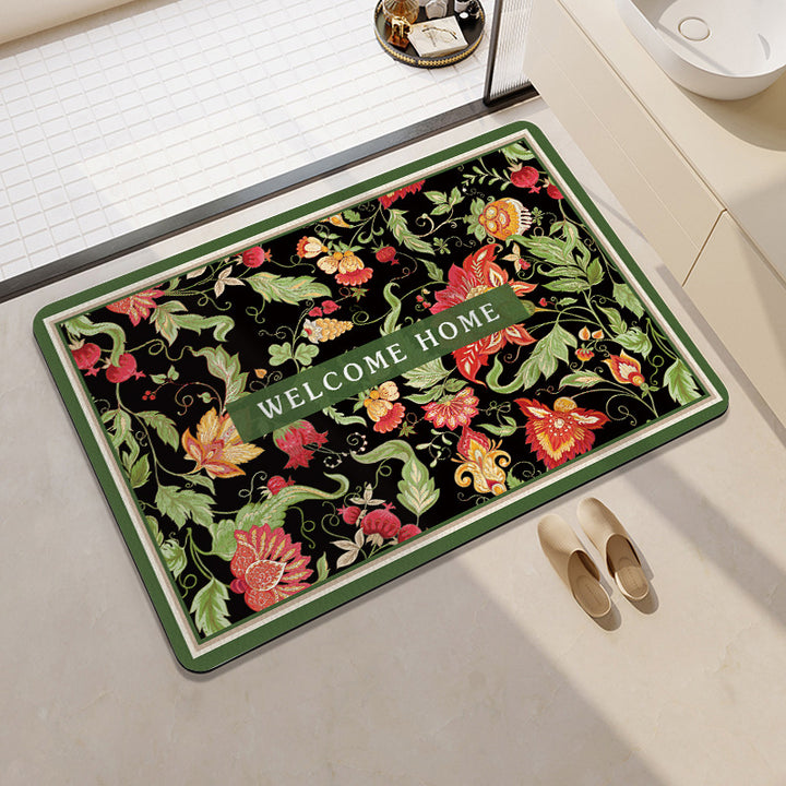 Fun Citrus-Themed Bath Mat Kalsten