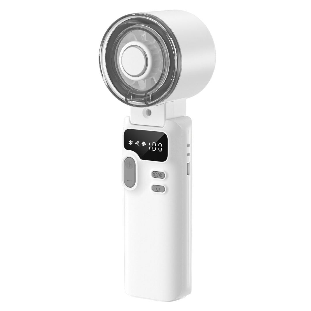 Cooling handheld digital display misting mini fan with adjustable tilt Kalsten