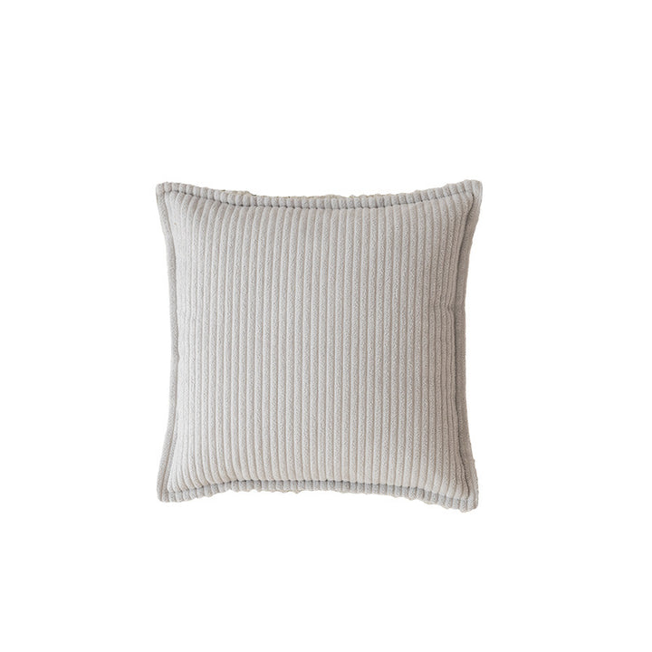 Decorative Ribbed Corduroy Throw Pillow Cover Square Accent Cushion