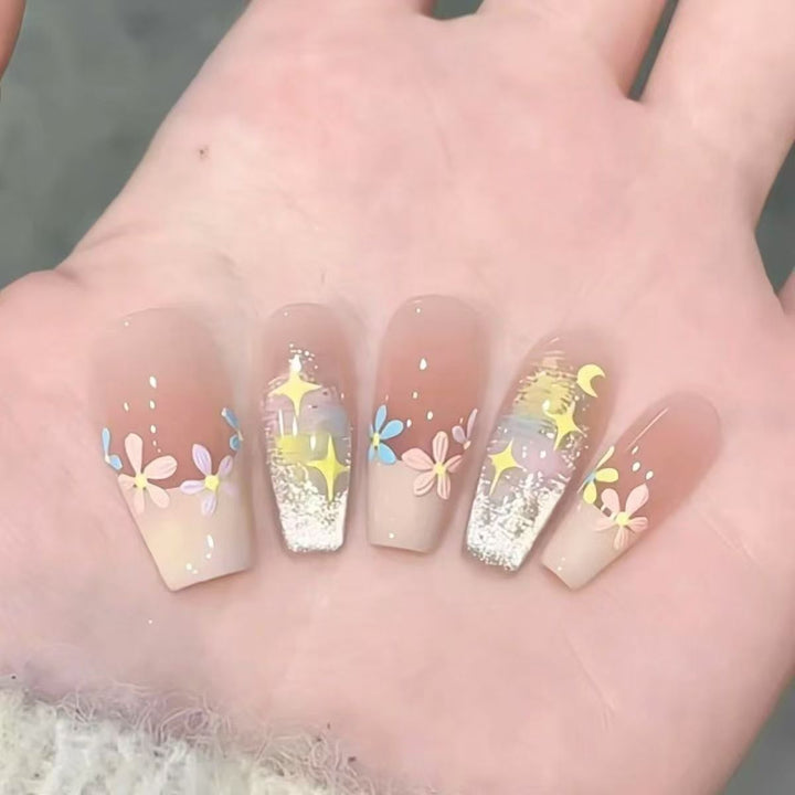 Decorative Press-On Nail Design Kalsten