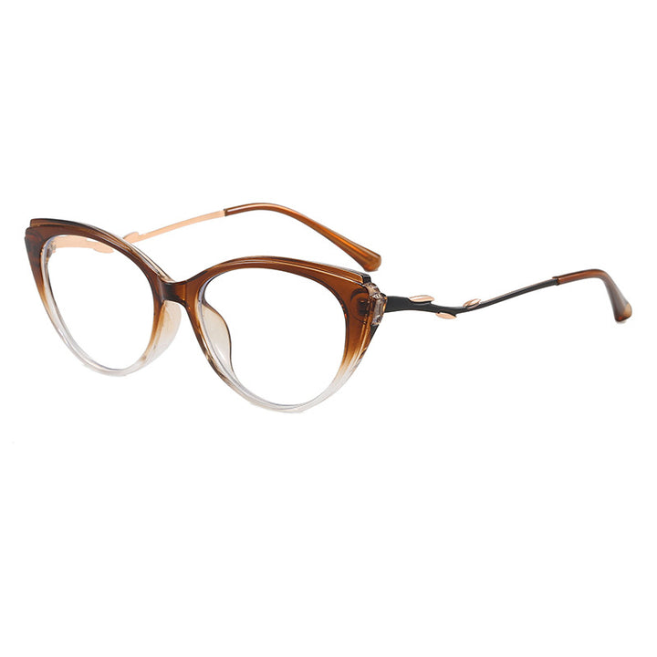 Fashionable Cat-Eye Glasses with Filigree Design Kalsten