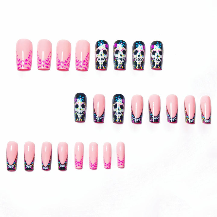 Artistic Skull Design Nail Art Kalsten