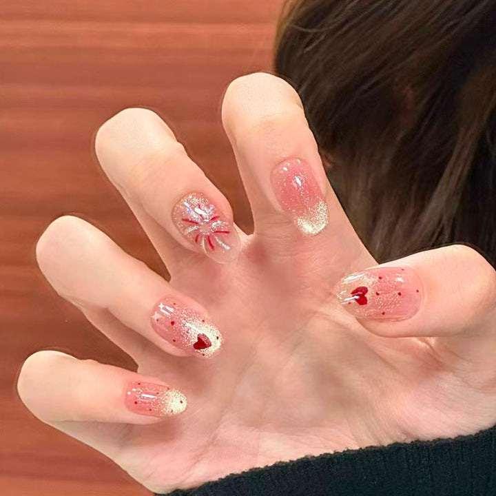 Whimsical Bunny-Themed Press-On Nail Art Set Kalsten