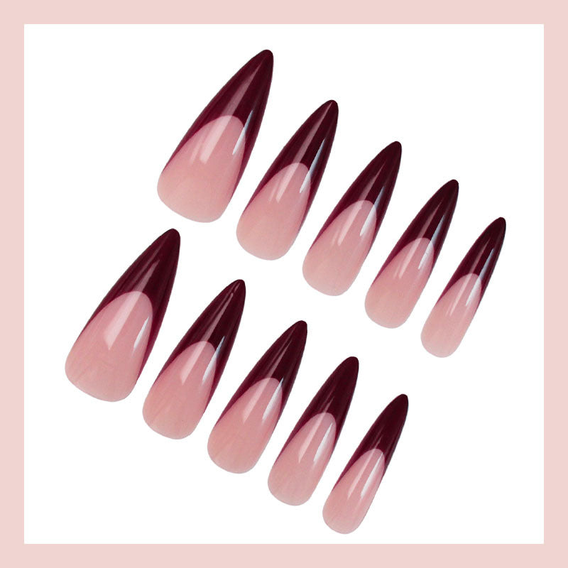 Artificial nail set with elegant tips, sophisticated color scheme and creative design Kalsten