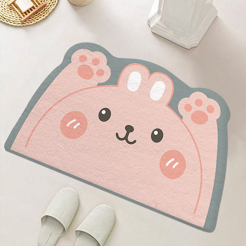 Cute Cartoon Food-Themed Bath Mat