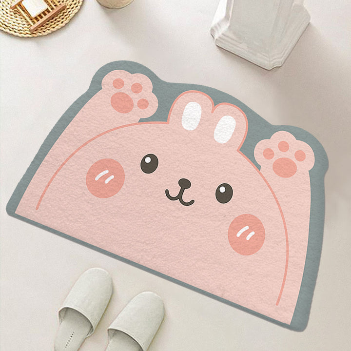 Cute Cartoon Food-Themed Bath Mat