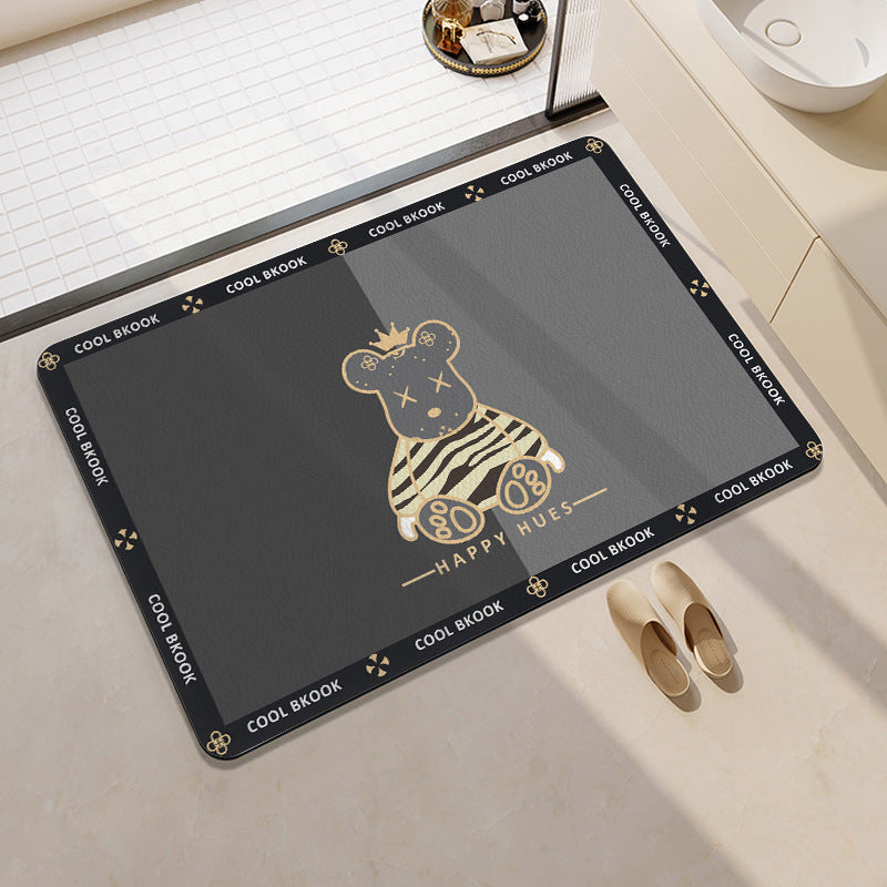 Playful Citrus-Themed Bathroom Mat Kalsten