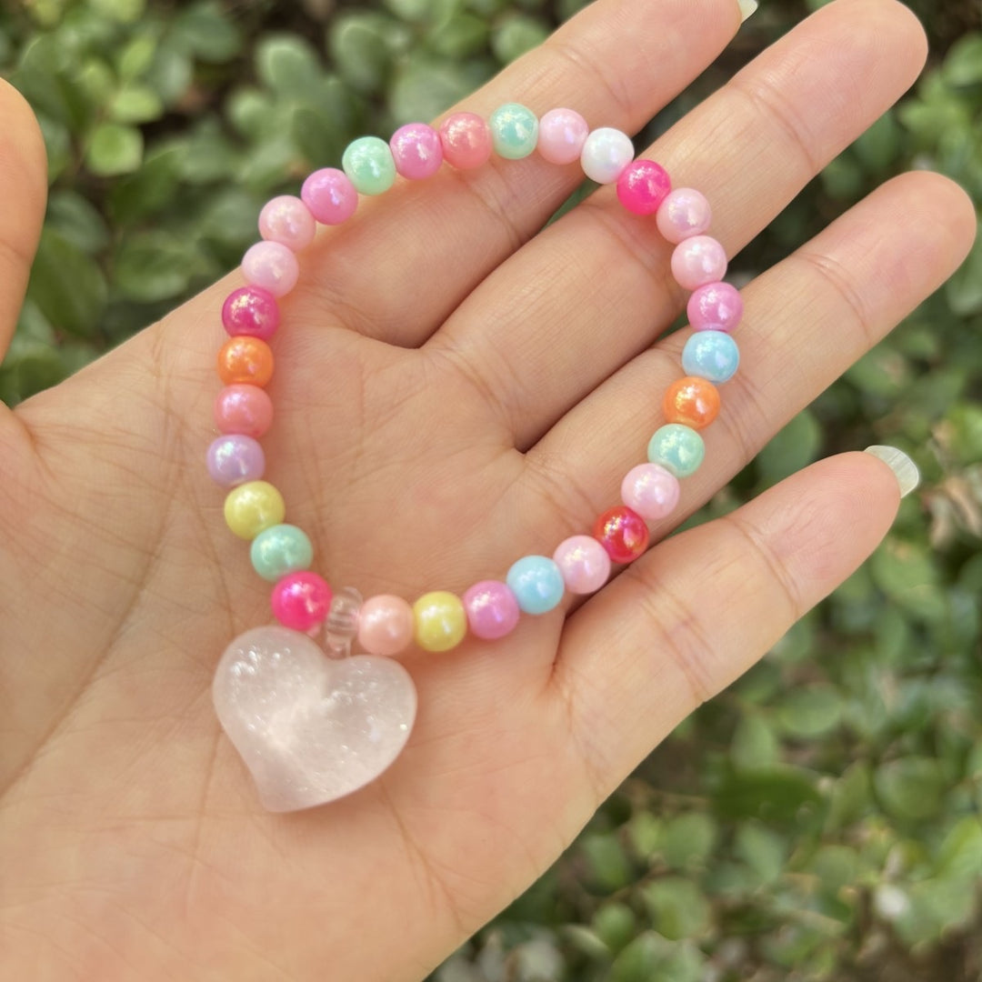 Cute bracelet with elephant charm Made of glass Kalsten