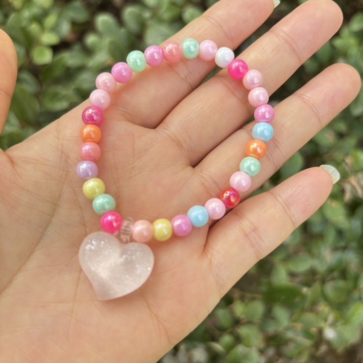 Cute bracelet with elephant charm Made of glass Kalsten