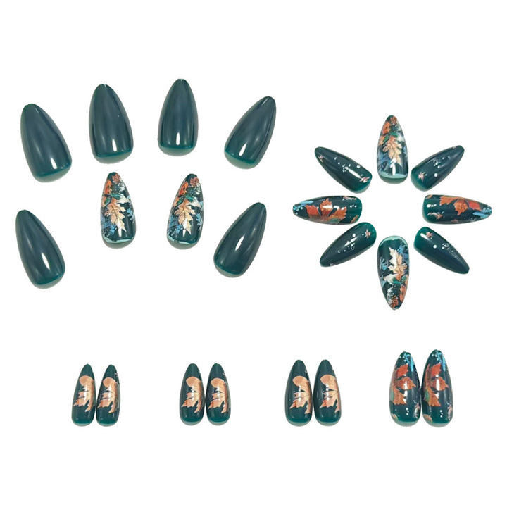 Artificial nails with luxurious leaf design Kalsten