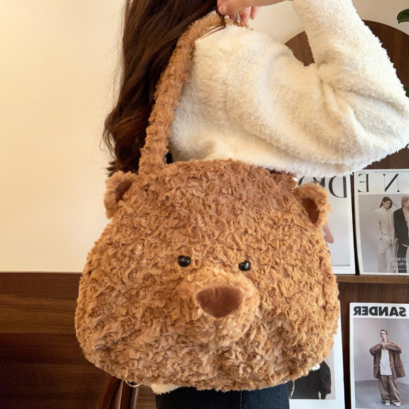 Plush Teddy Bear Shoulder Bag