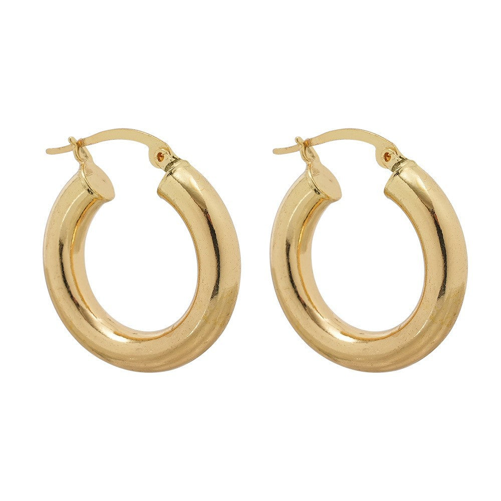 Sleek Curved Huggie Earrings Kalsten