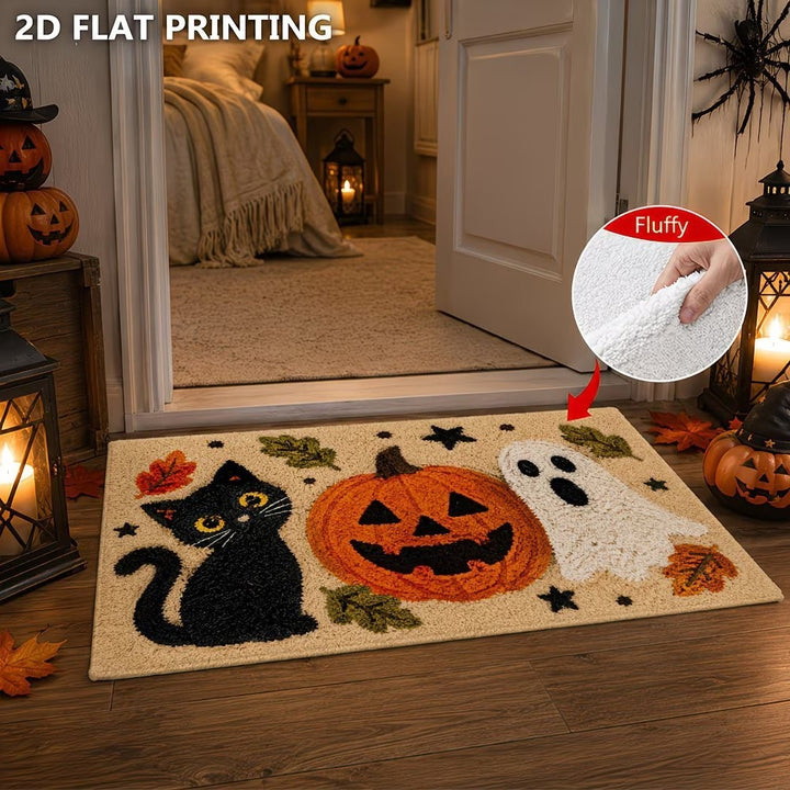 Autumn-Themed Plush Decorative Mat Kalsten