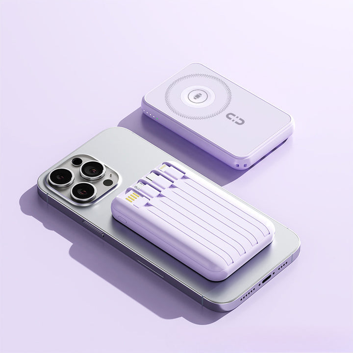 Portable power bank with wireless charging function and integrated smart technology Kalsten
