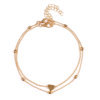 Double Layered Heart Charm Necklace Kalsten