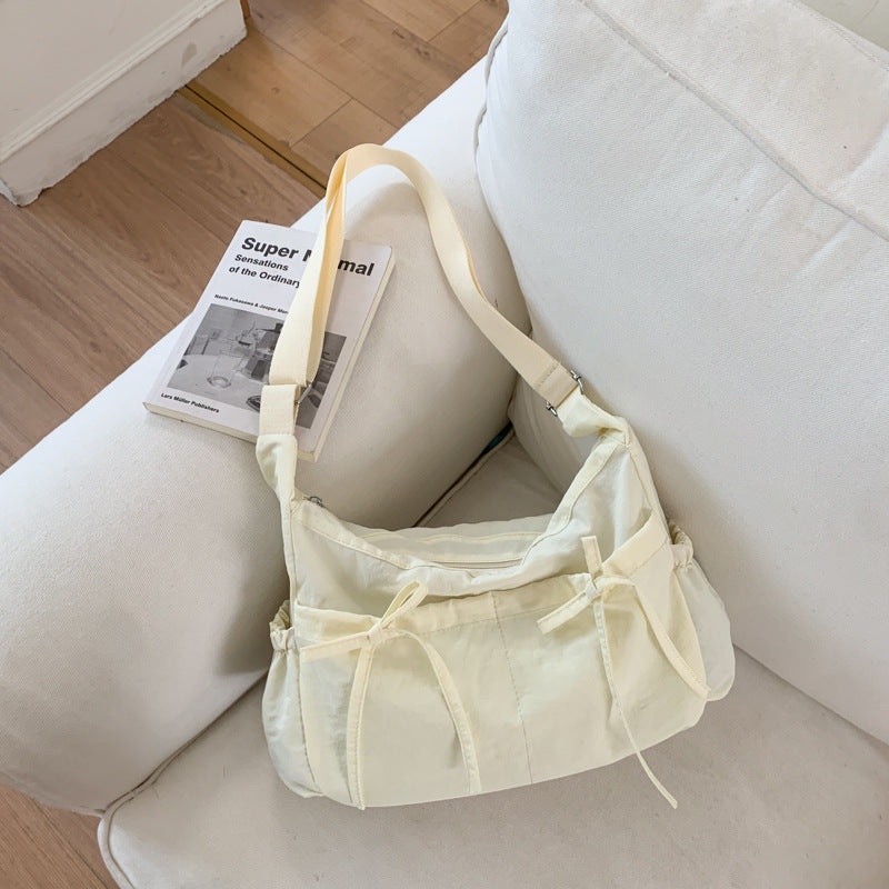 Soft Fabric Casual Shoulder Bag