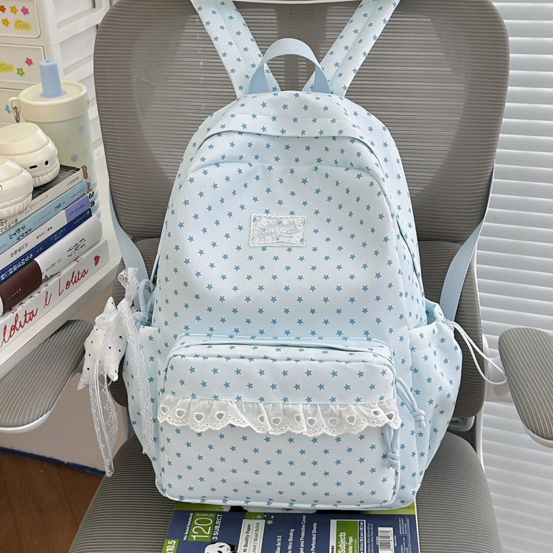 Playful Star-Printed Backpack Kalsten