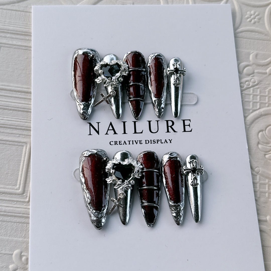 Gothic Glam Nail Art Extensions