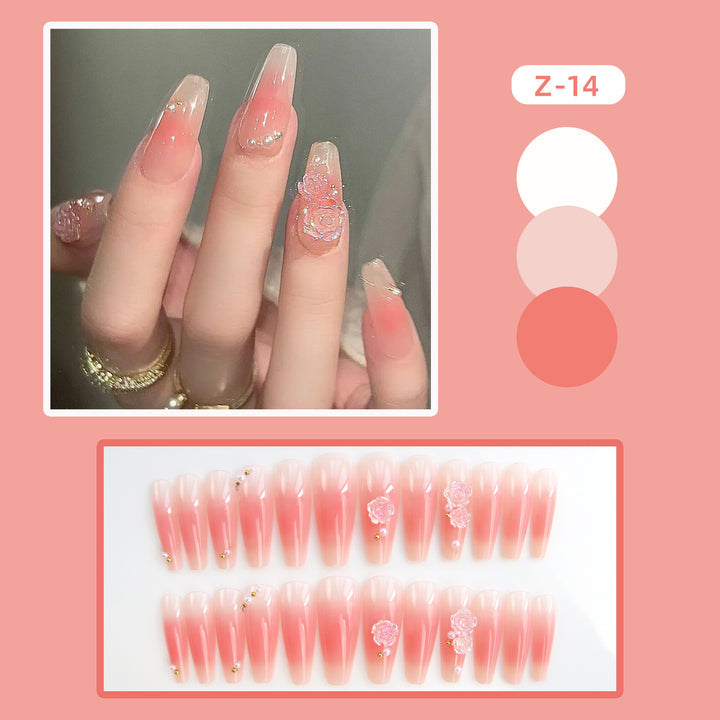 Artistic Floral Press-On Nail Art Kit