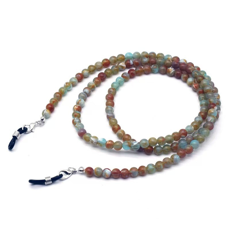 Beaded Eyewear Chain with Durable Clips Kalsten