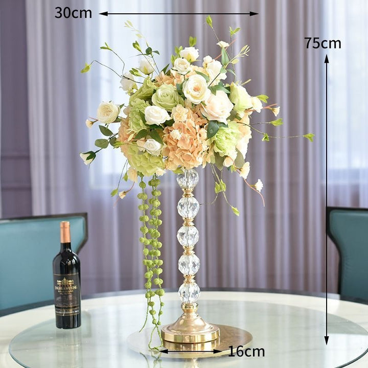 Elegant Crystal Candle Holder