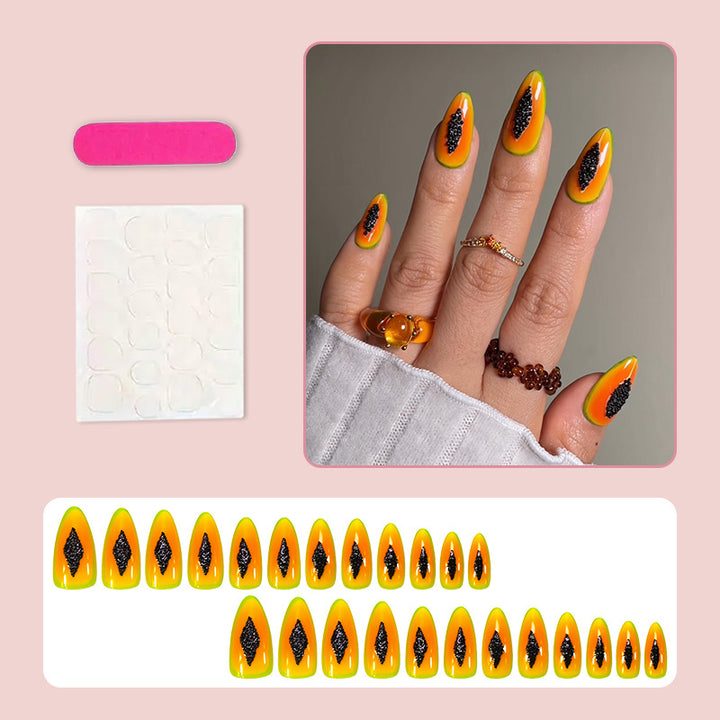 Nail art set with trendy glitter accents and eye-catching designs Kalsten