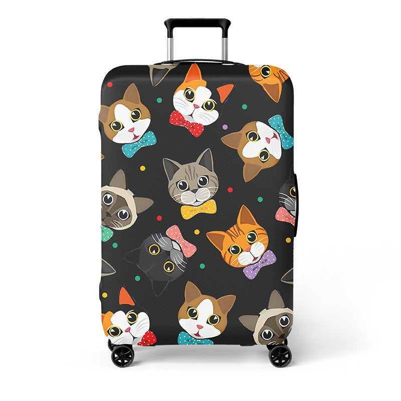 Women's Hard Shell Travel Suitcase with Creative Cat Design Kalsten