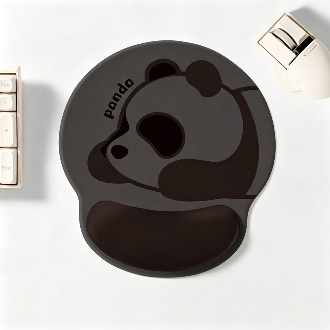 Panda-Themed Gel Wrist Support Mouse Pad