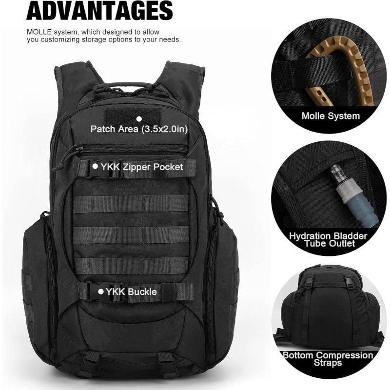 Tactical Outdoor Backpack with Multiple Compartments Kalsten