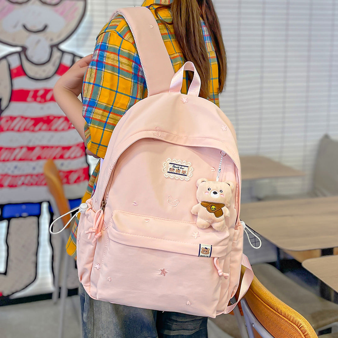 Stylish Floral-Embellished Backpack Kalsten