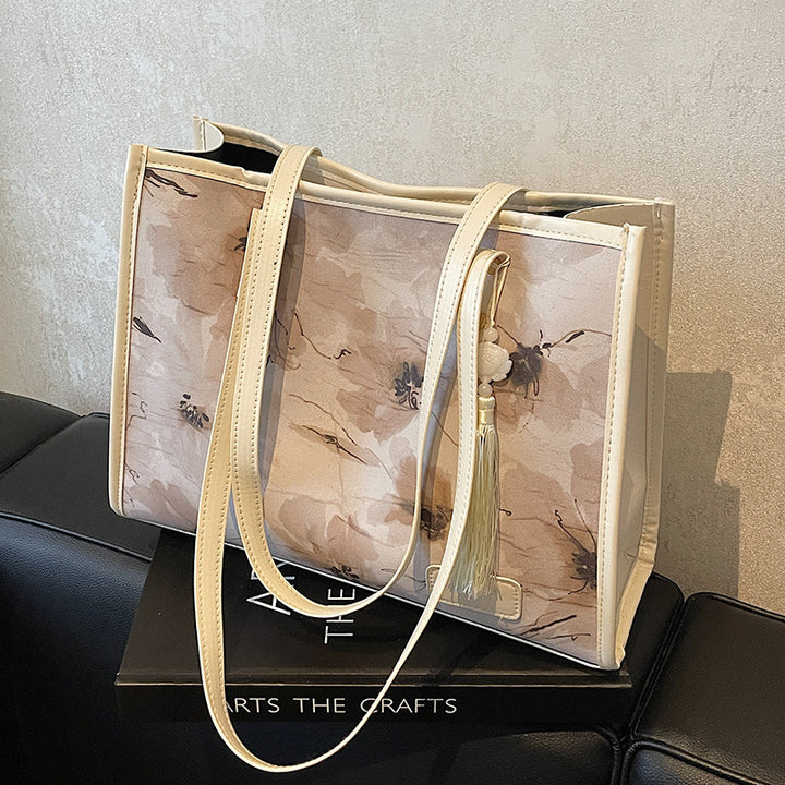 Elegant Floral Pattern Handbag
