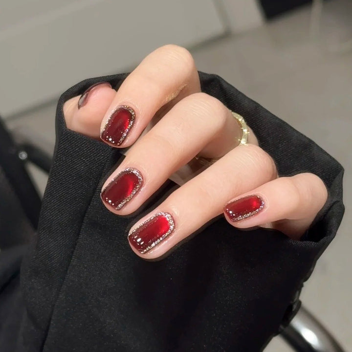 Glossy Decorative Press-On Nail Art Kalsten
