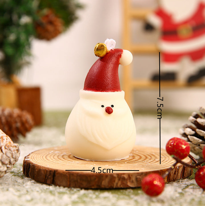 Christmas Tree-Shaped Hanging Decorative Soy Wax Ornament Candle with Star Topper