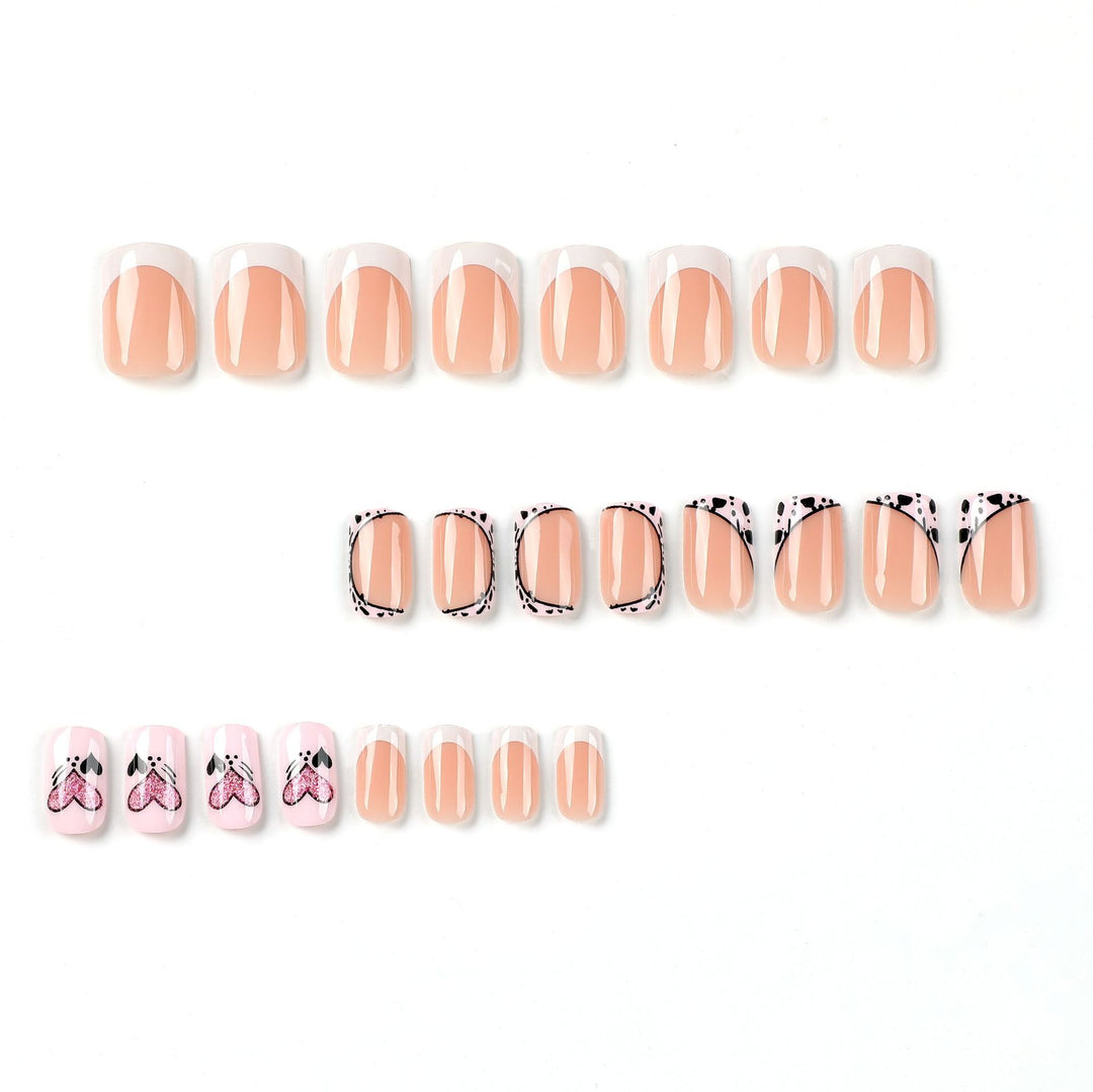 Artistic Nail Art with Heart and Animal Designs Kalsten